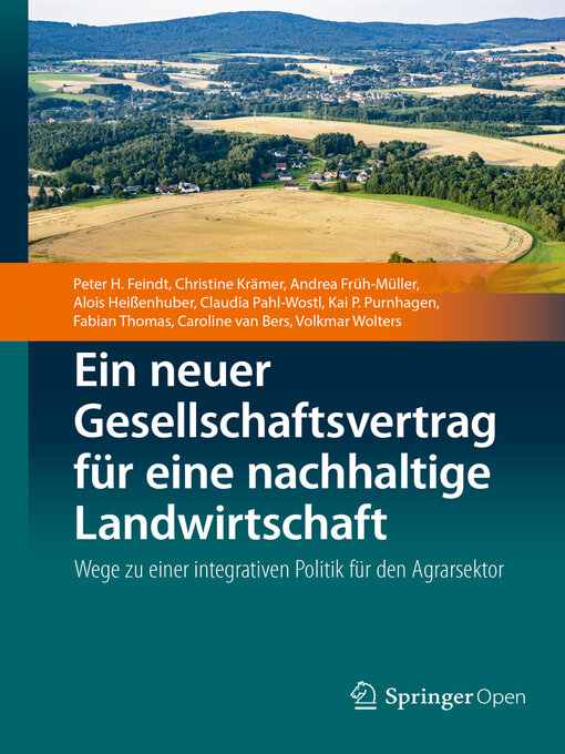 Title details for Ein neuer Gesellschaftsvertrag für eine nachhaltige Landwirtschaft by Peter H. Feindt - Available